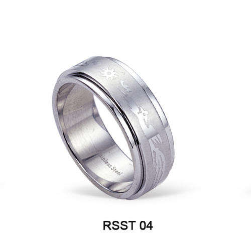 Men's Stainless Steel Rings RSST 04 - Size R, U, X, Y - Winning bidder to choose one these sizes