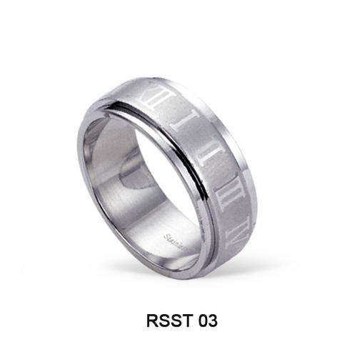 Men's Stainless Steel Rings RSST 03 - Size U