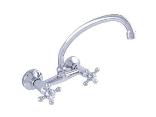 Wall mount sink mixer