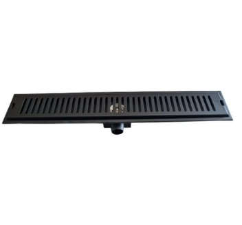 Exel 60cm Black Shower Channel Drain