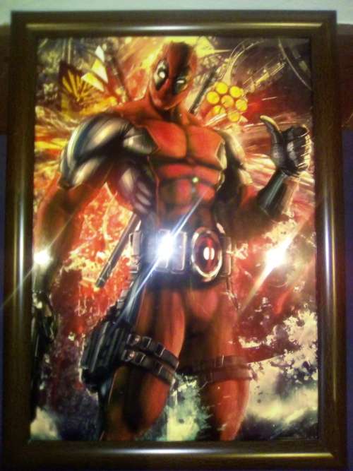 Framed Hd Print Deadpool