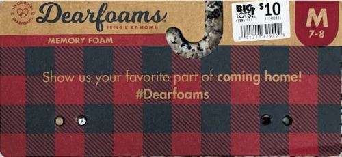 Dearfoams Memory Foam Slippers