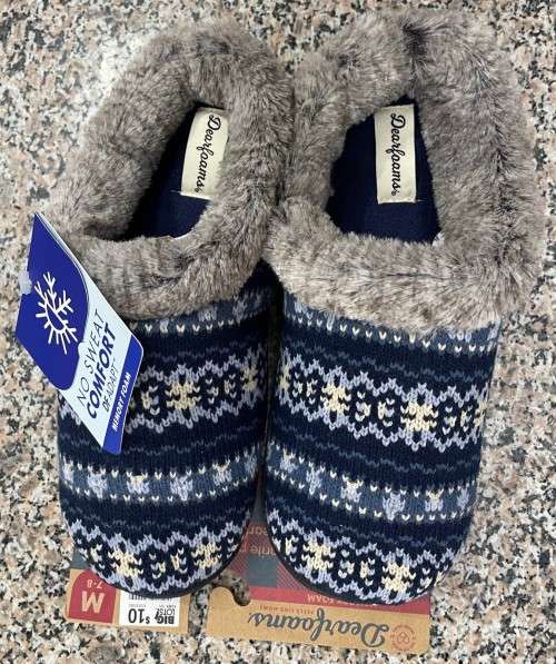 Dearfoams Memory Foam Slippers