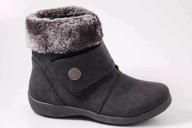 Ankle Boot Velcro Grey