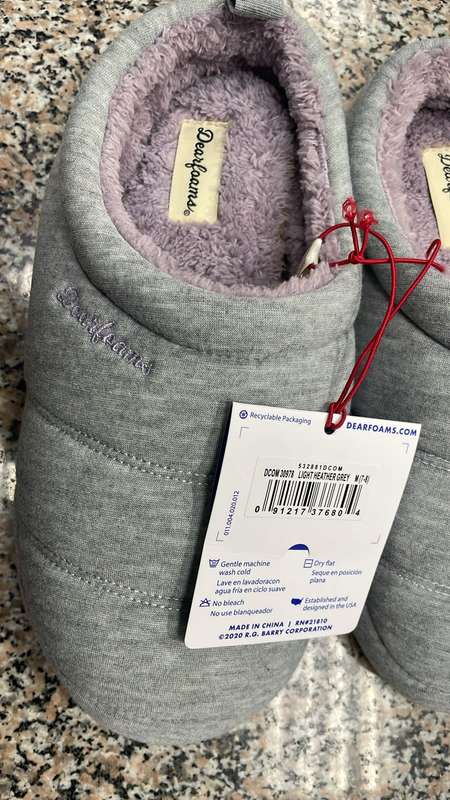 Women`s Dearfoams Slippers Size 5-6Uk