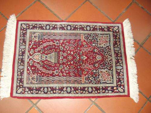 WOW!!! Thick Turkish Silk Prayer Rug