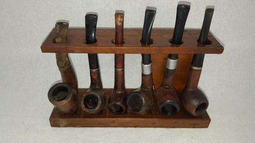 AMAZING!!! Collection of Smoking Pipes on Stand