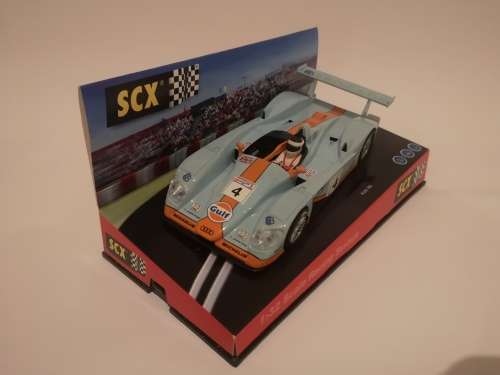 Scalextric SCX Audi R8 Gulf Slot Car