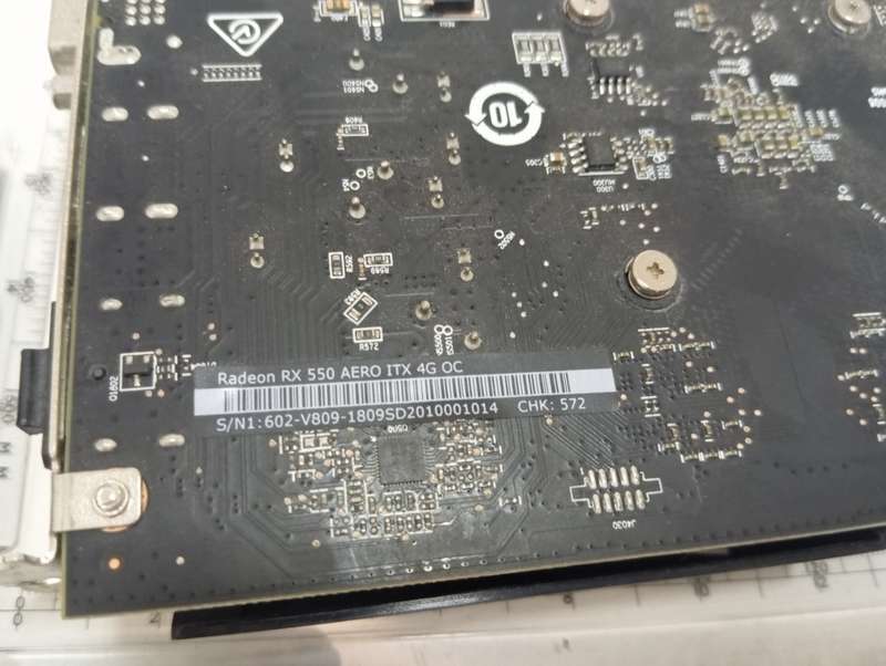 MSI AMD Radeon RX 550 AERO ITX 4G OC