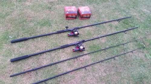 12 ft fishing set- 2 rods and 2 reels