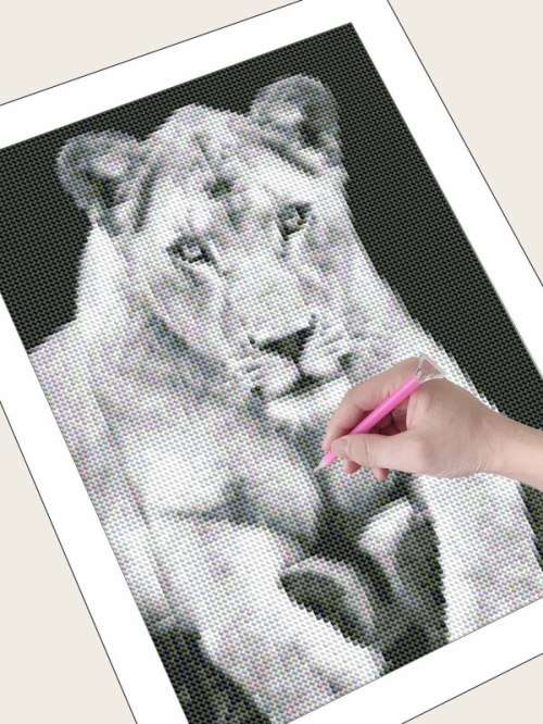 Lion Print Diamond Dotting DIY Kit