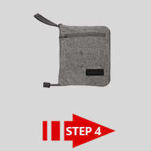 Foldable Travel Duffle Bag with Shoes Compartment (Grey)