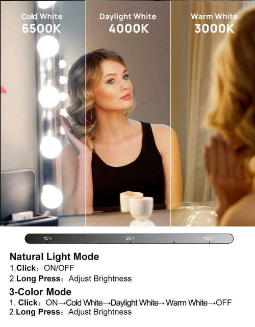 Vanity Mirror Lights - 10-Piece LED