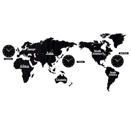 DIY 3D World Map Wall Clock