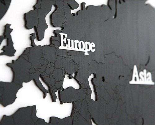 DIY 3D World Map Wall Clock