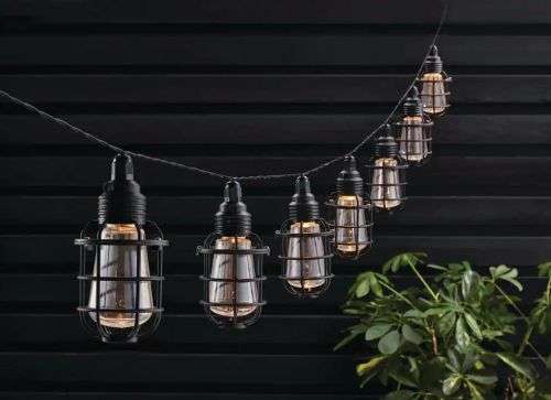 Lantern Cage Solar String Lights - 10 Piece