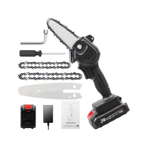 4 Inch Chainsaw With 2 x 25v Rechargeable Batteries