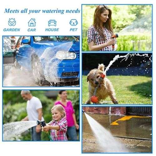 10m Flexible Garden Hose Pipe with Reel / Car Wash Hose Pipe With Reel 10M