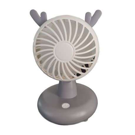 Stylish Mini Desk Fan with ears - Rechargeable - 2 Speed