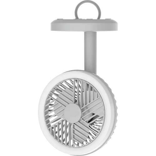 Rechargeable Mini Table Fan with Ring Light