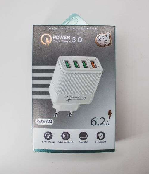 4 Port USB Quick Charge Home Charger (Keke-935)