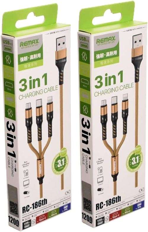 3 in 1 Charging Cable - REMAX