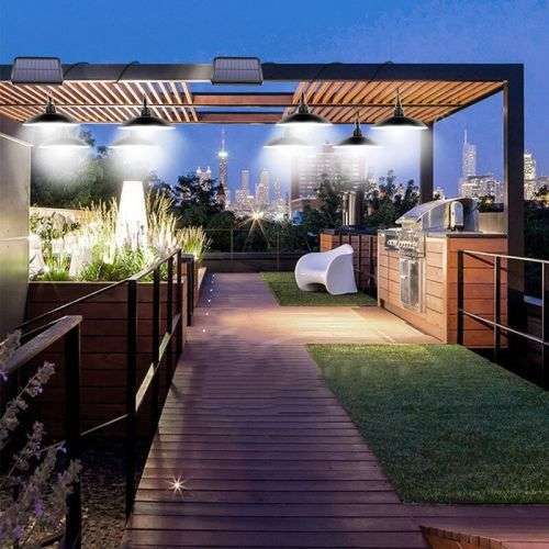 LED SOLAR HANGING LAMP WITH REMOTE CONTROL (LED FLOOD LIGHT)