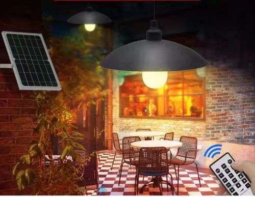 LED SOLAR HANGING LAMP WITH REMOTE CONTROL (LED FLOOD LIGHT)