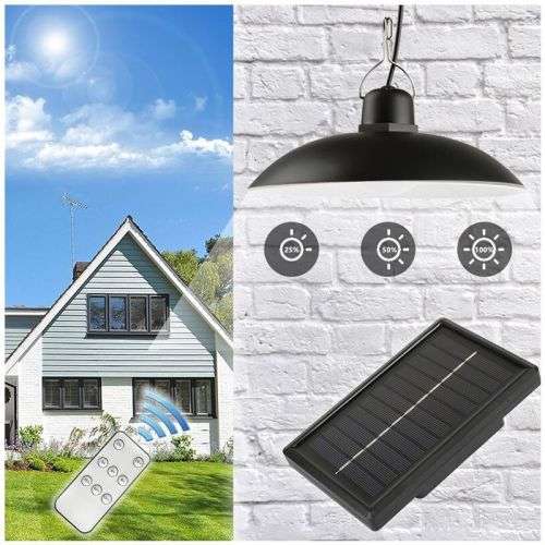 LED SOLAR HANGING LAMP WITH REMOTE CONTROL (LED FLOOD LIGHT)