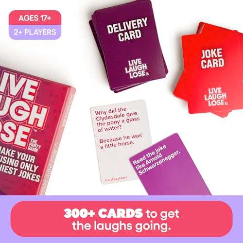 Live Laugh Lose - The Party Game Where You Compete to Make Corny Jokes Funny