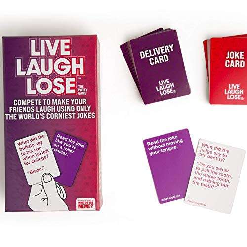 Live Laugh Lose - The Party Game Where You Compete to Make Corny Jokes Funny