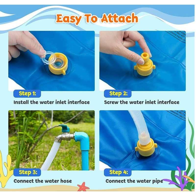 Spray and Splash Kids Outdoor Garden Sprinkle Mat Water Toy