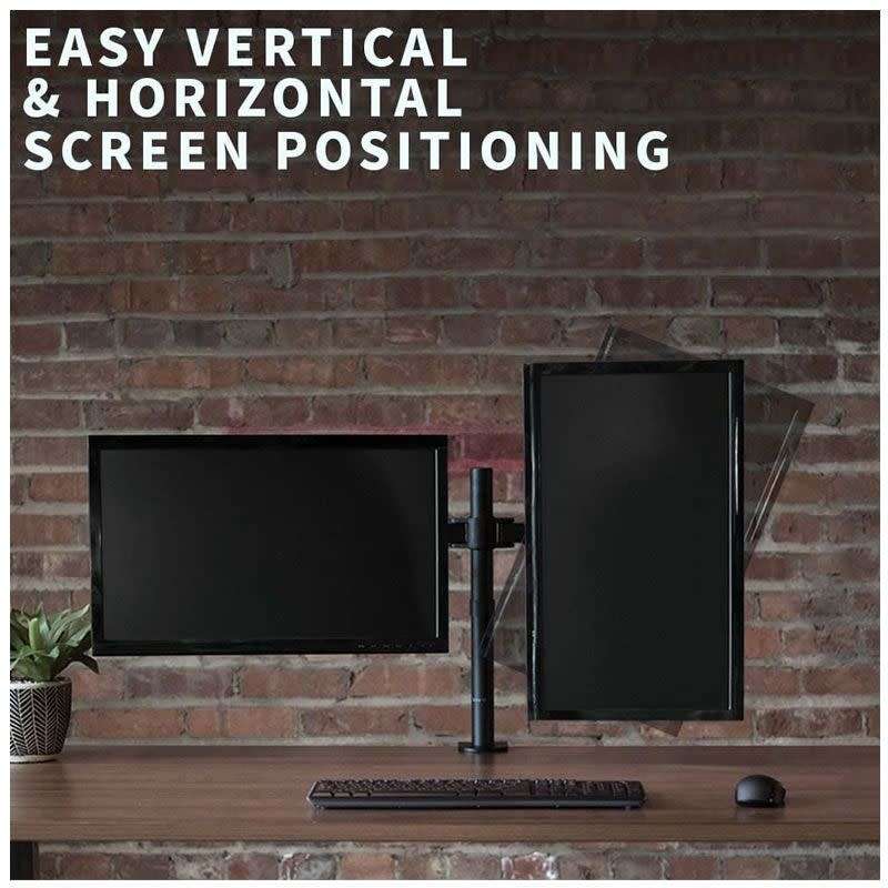 Dual Arm Desktop Monitor Clamp Stand