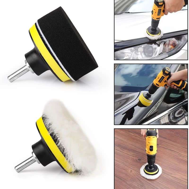Car Foam Drill Polishing Pad - 11 Piece