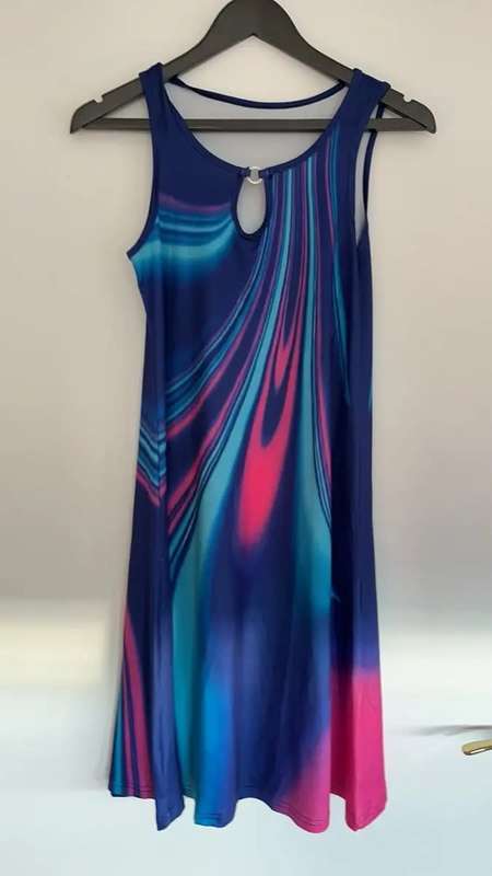 Graphic Print Tank Dress
