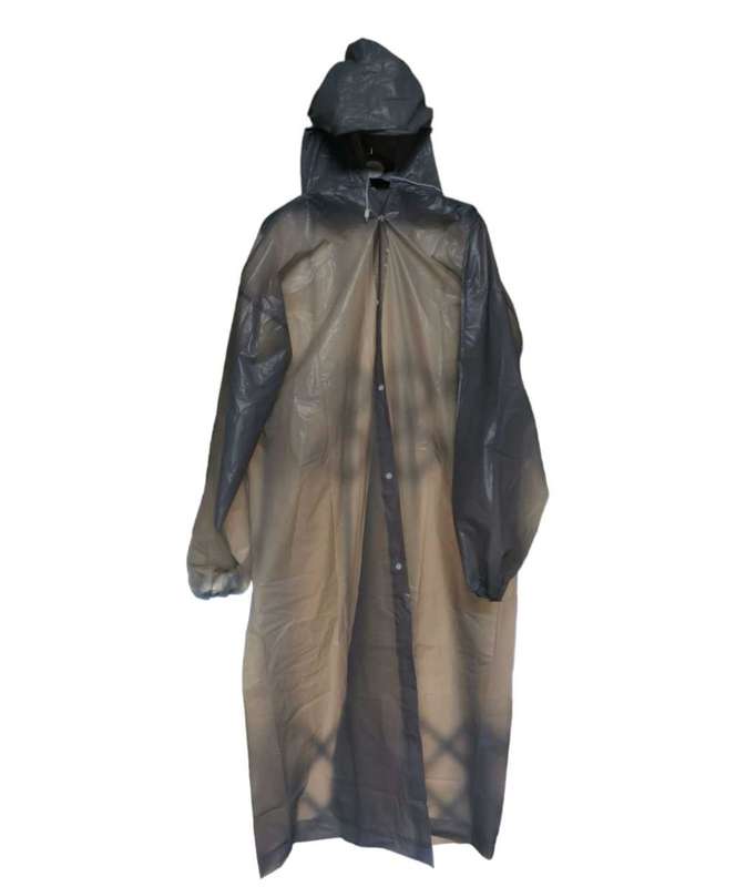 Waterproof & Windproof Adult Raincoat - Grey