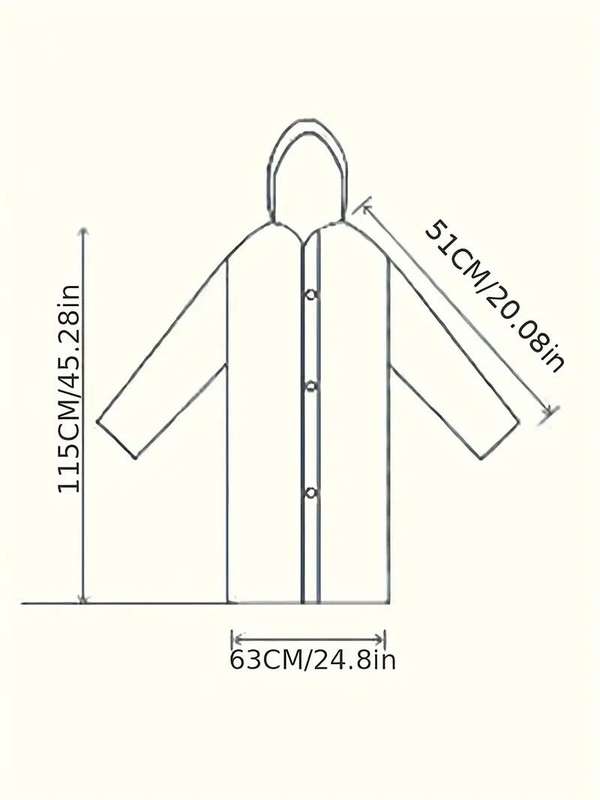 Waterproof & Windproof Adult Raincoat - Grey