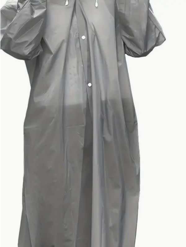 Waterproof & Windproof Adult Raincoat - Grey