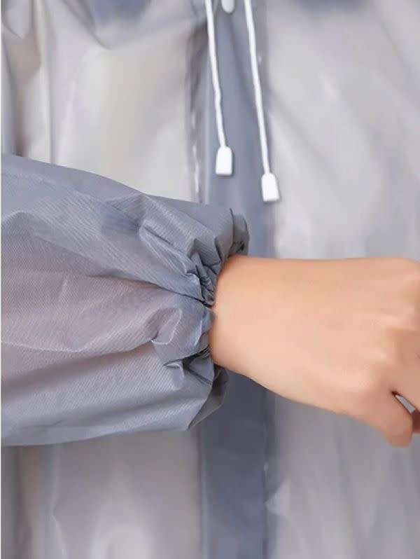 Waterproof & Windproof Adult Raincoat - Grey