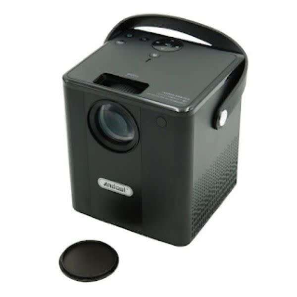 Andowl Q200 Mini Multimedia Smart 4K Full HD Wifi Projector  Black