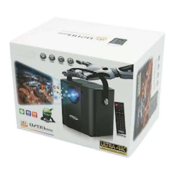 Andowl Q200 Mini Multimedia Smart 4K Full HD Wifi Projector  Black