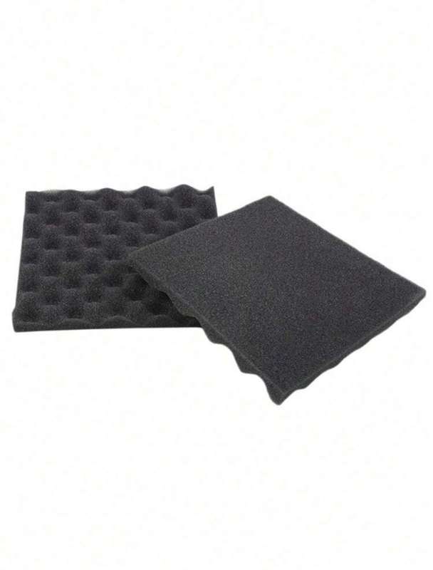 Black Acoustic Soundproofing Foam Wall Panels - 12 Pack