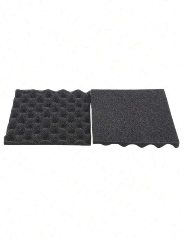 Black Acoustic Soundproofing Foam Wall Panels - 12 Pack