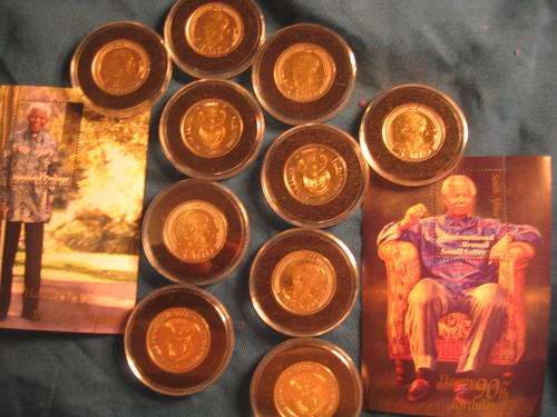 Nelson Mandela 90th Birthday coins