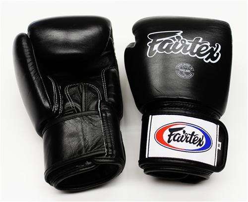 Fairtex Boxing Gloves 16 Oz BGV1 Tight Fit (Black)