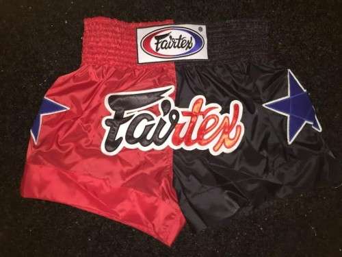 Fairtex MUAYTHAI SHORTS (Red/Black) M