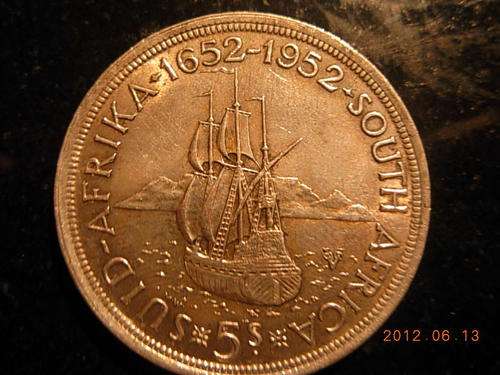 1952 five shillings starting bid @ only R1