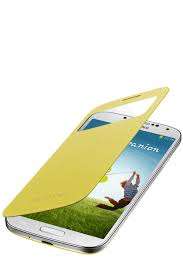 SAMSUNG GALAXY S4 FLIP COVER YELLOW