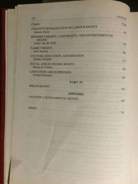 Rights and Constitutionalism: The New South African Legal Order ~ Van Wyk 1994 First Edition Scarce