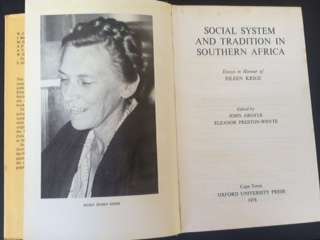 Social System and Tradition in Southern Africa ~ Essays in Honour of Eileen Krige